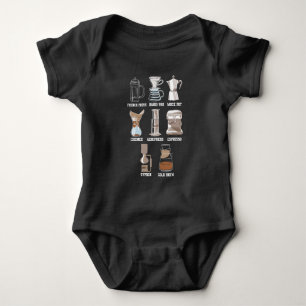 Coffee Brew Method Caffeine Espresso Latte Baby Bodysuit