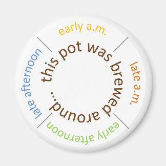 coffee brewed around... magnet