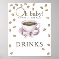 Coffee brewing baby shower Drinks