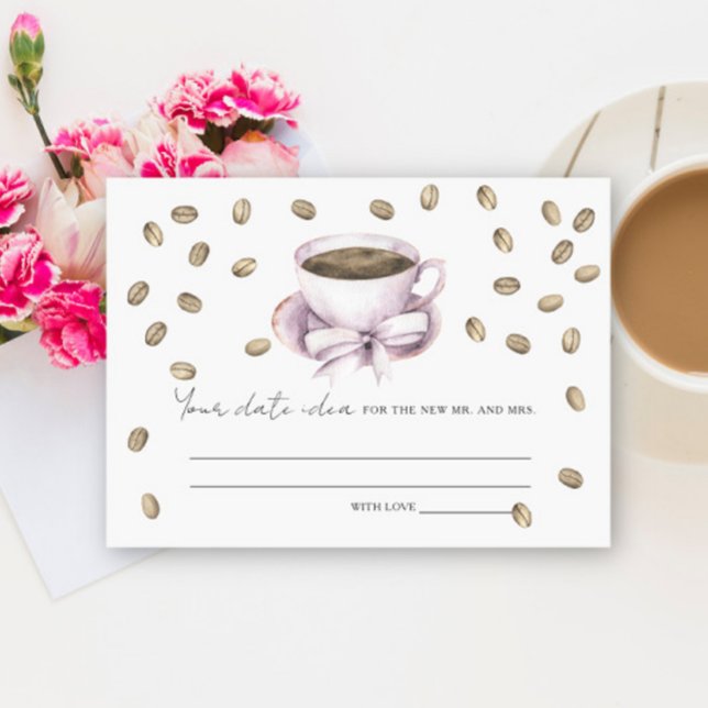 Coffee Bridal shower Date night ideas Date jar Enclosure Card (Creator Uploaded)