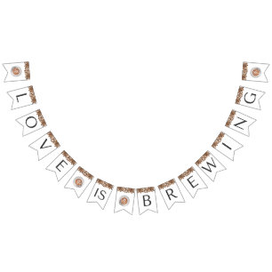 Coffee Bridal Shower - Love is Brewing Bunting
