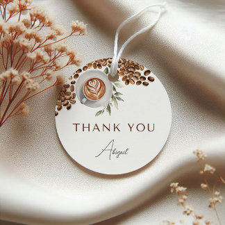 Coffee Bridal Shower - Love is Brewing Favour Tags