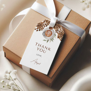 Coffee Bridal Shower - Love is Brewing Gift Tags