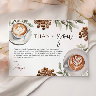 Coffee Bridal Shower - Love is Brewing Thank You
