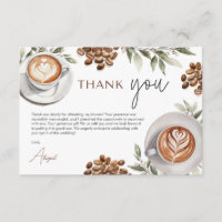 Coffee Bridal Shower - Love is Brewing Thank You