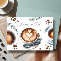 Coffee Bridal Shower Theme Card
