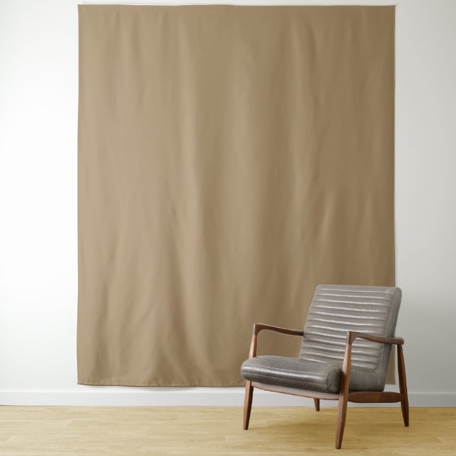 Coffee Brown Custom Wall Tapestry (In Situ)
