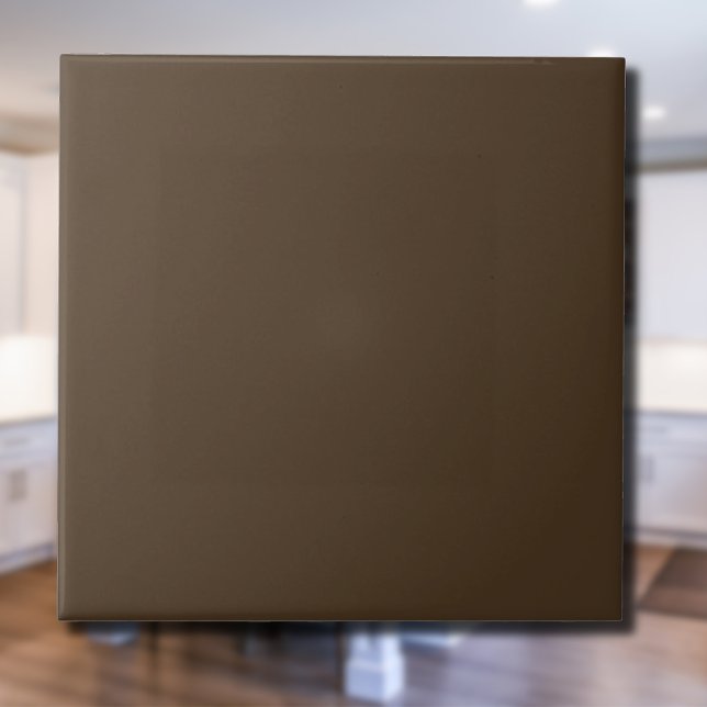 Coffee Brown Solid Colour | Classic Elegant Tile (Creator Uploaded)