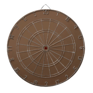 Coffee Brown Solid Colour Dartboard