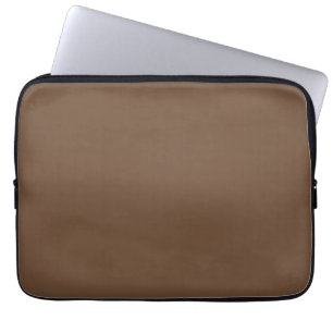 Coffee Brown Solid Colour Laptop Sleeve