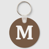 Coffee Brown Solid Colour | Monogram 