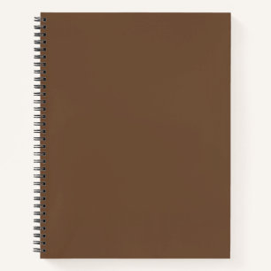 Coffee Brown Solid Colour  Notebook