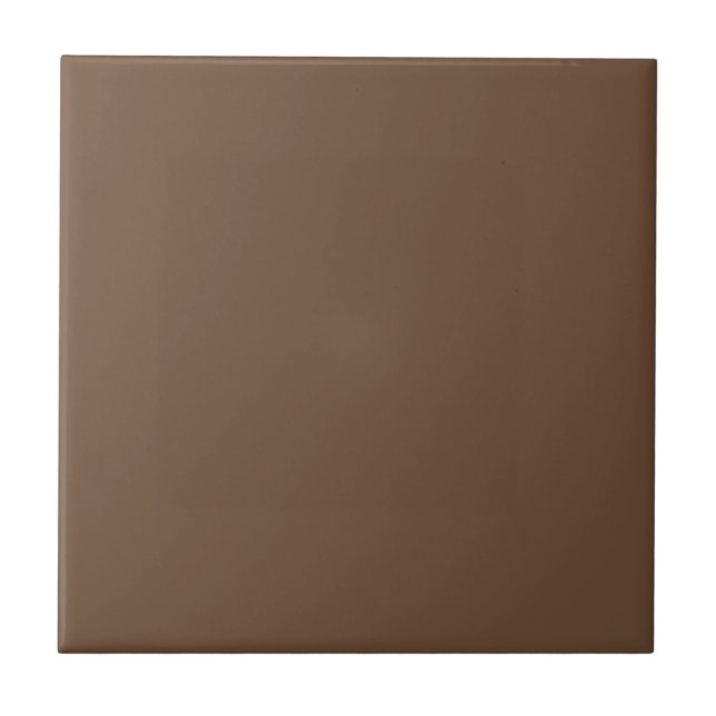 Coffee Brown Solid Colour Tile (Front)