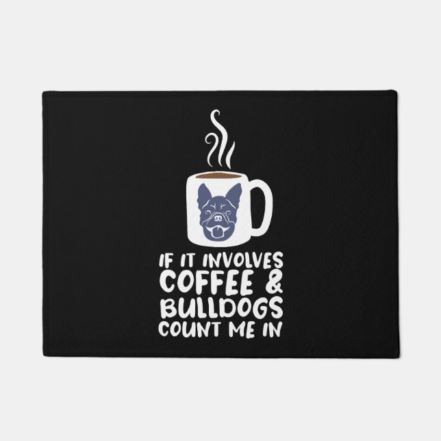Coffee Bulldogs Doormat (Front)