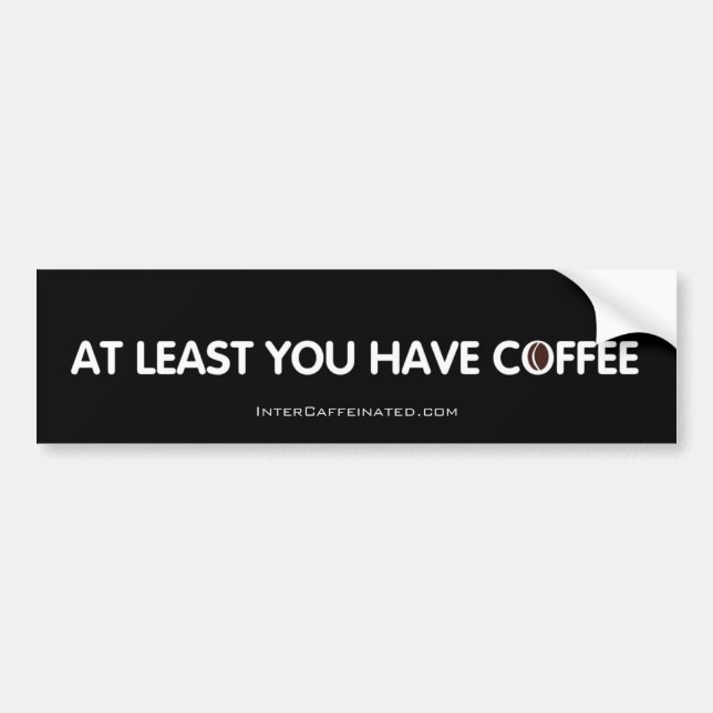 Coffee Bumper Sticker (Front)