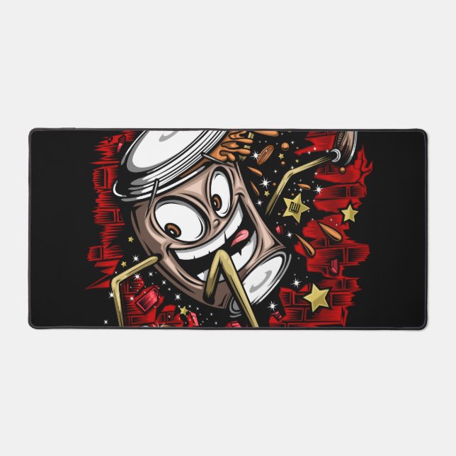 Coffee Burst Desk Mat (Front)