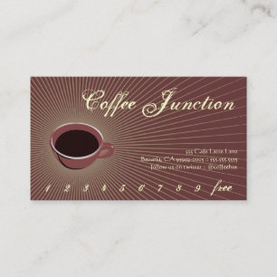 Coffee Burst Drink Punch / Loyalty Card