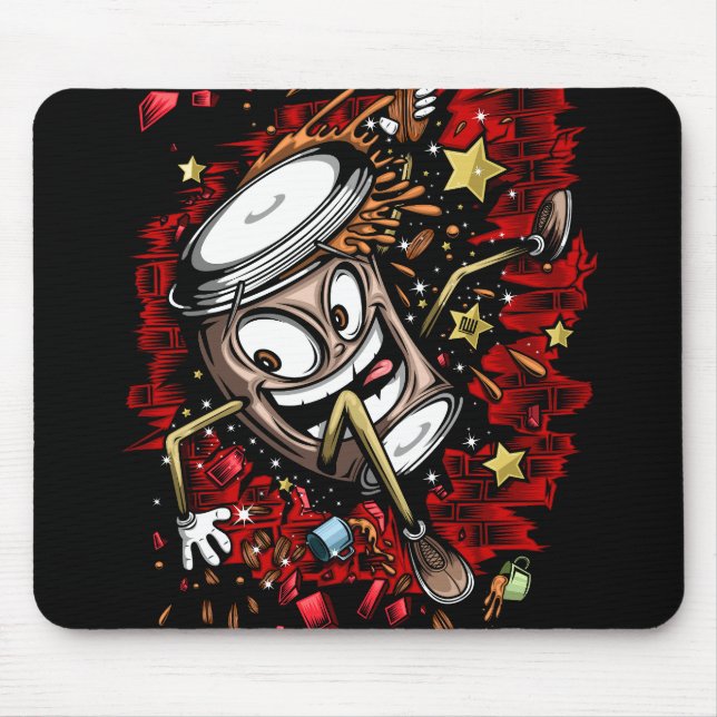 Coffee Burst Mouse Mat (Front)