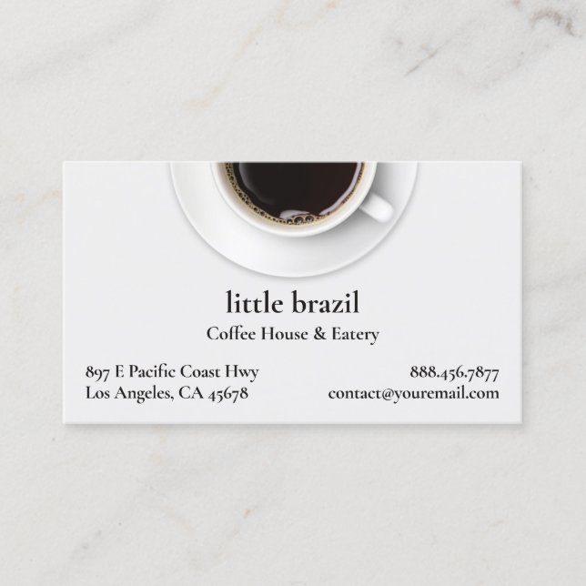 Coffee Business Card (Front)