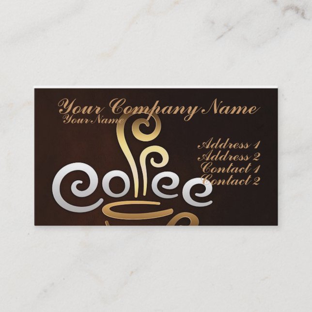 Coffee Business Card (Front)