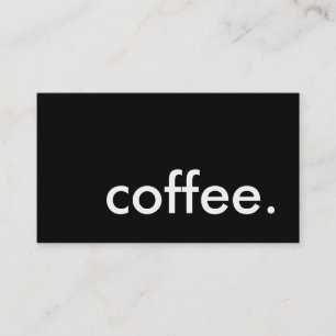 coffee. business card