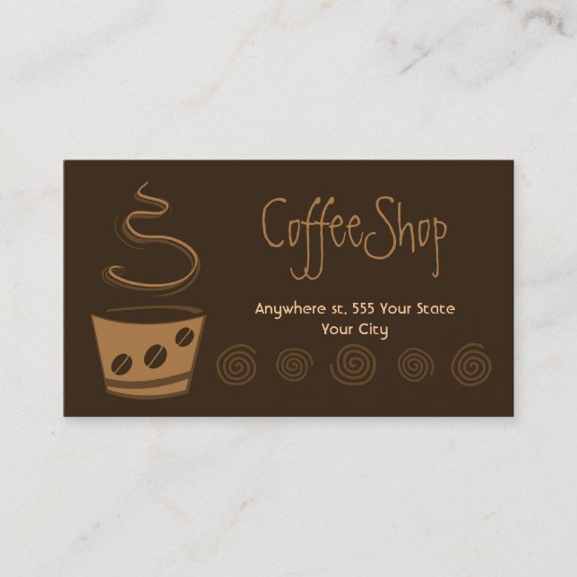 Coffee Business Card (Front)