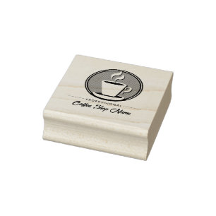 Coffee Business professional cafe espresso shop Rubber Stamp