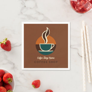 Coffee Business vintage cafe espresso shop Napkin
