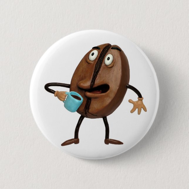 Coffee Buzz 6 Cm Round Badge (Front)