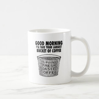 Coffee by the bucket mug