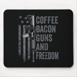 Coffee Bycon Guns And Freedom - Bbq Grill Pro Gun Mouse Mat