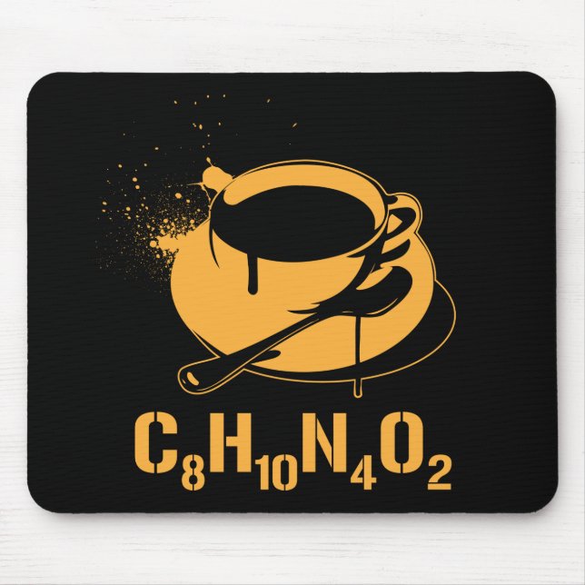 Coffee C8H10N4O2 Mouse Mat (Front)