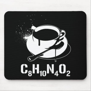 Coffee C8H10N4O2 Mouse Mat