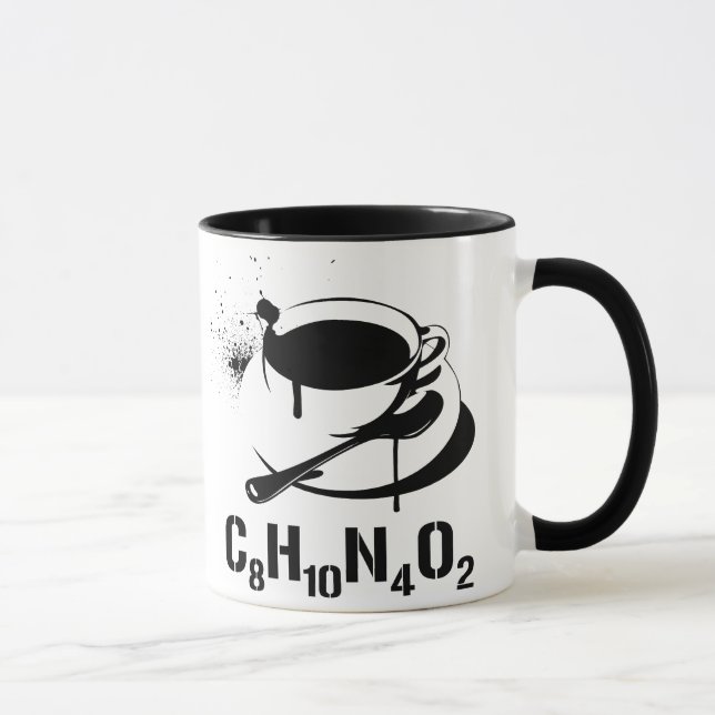 Coffee C8H10N4O2 Mug (Right)