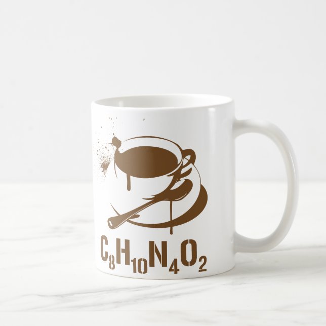 Coffee C8H10N4O2 Mug (Right)