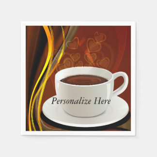 Coffee Cafe Art Napkin