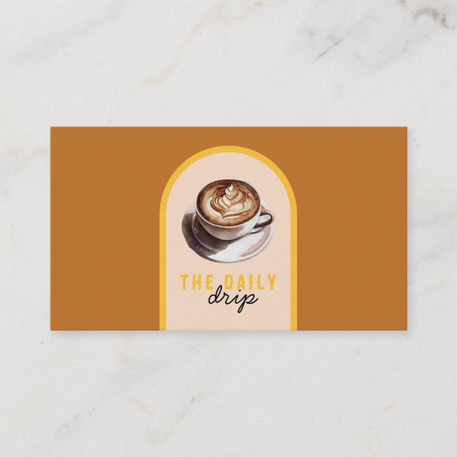 Coffee Cafe Business Card (Front)