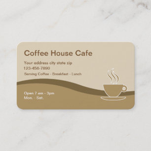 Coffee Cafe Business Card