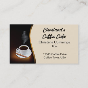 Coffee Cafe Business Card