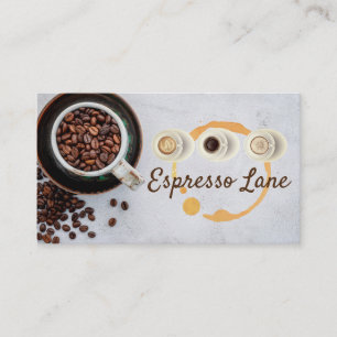 Coffee   Cafe   Hot Beverage Business Card