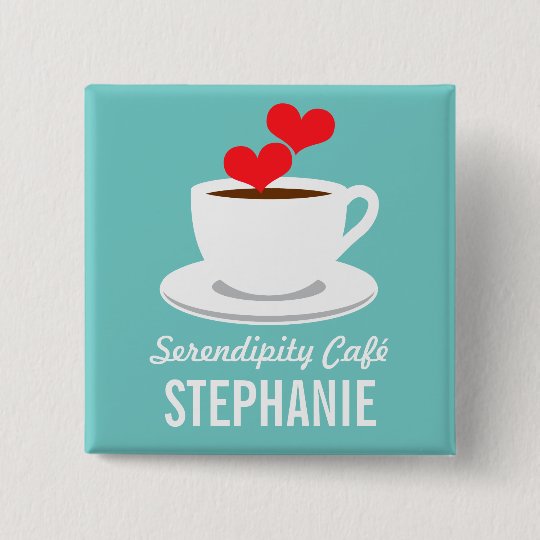Coffee Café Shop Custom Employee Name Badge