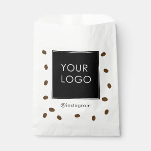 Coffee Cafe Shop Kafeteria Business Logo  Favour Bags