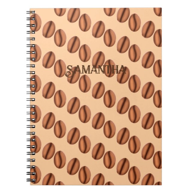 Coffee Caffeine Beans Notebook (Front)