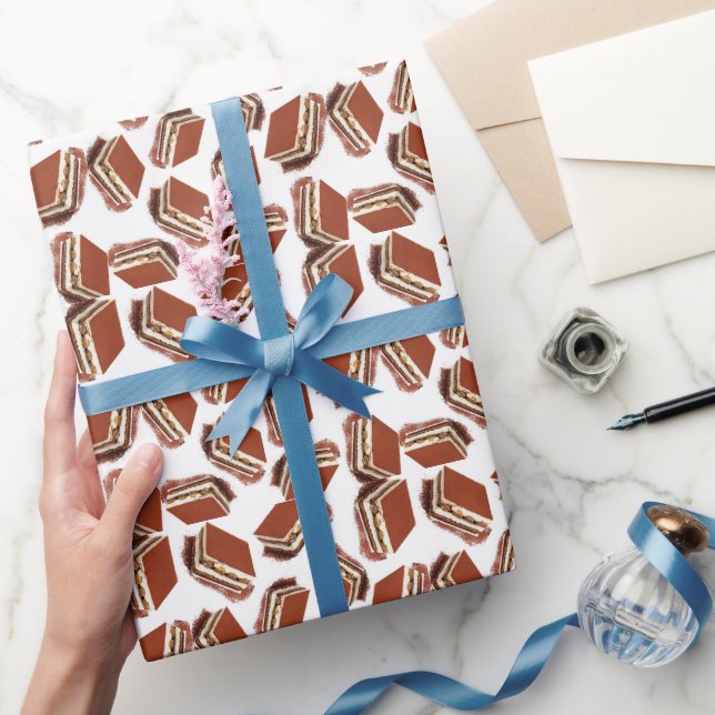 Coffee cake pattern  wrapping paper (Gifting)