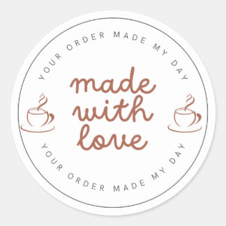 Coffee & Cake Shop Classic Round Sticker