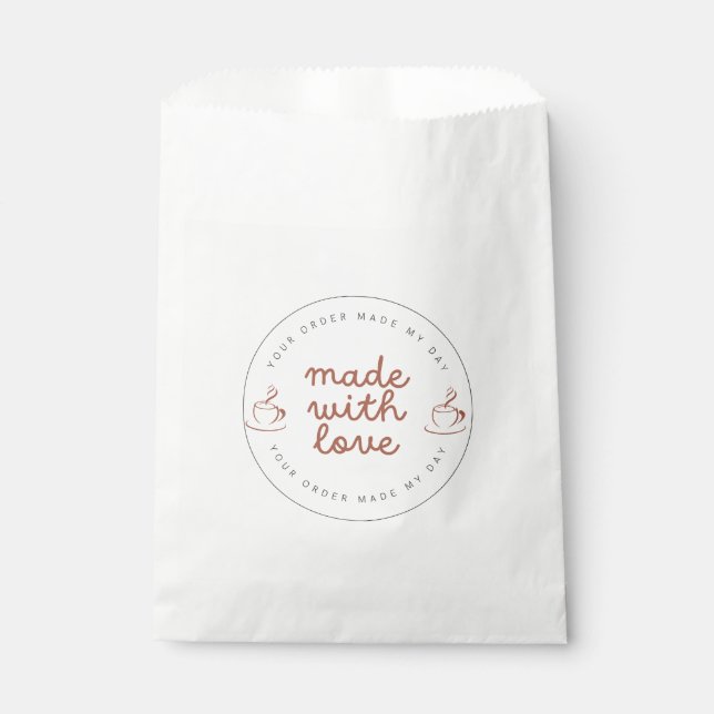 Coffee & Cake Shop Favour Bags (Front)