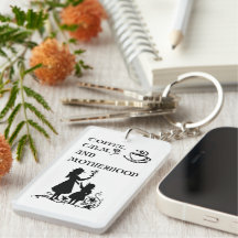 Coffee Calm Motherhood Silhouette Art