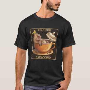 Coffee Capybara Lover Rodent Wildlife Animal Capy T-Shirt