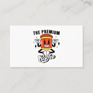 Coffee Cartoon Retro -2 Business Card