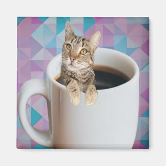 coffee cat magnet